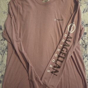 Magellan Outdoors Women's Pink Long Sleeve Tee
